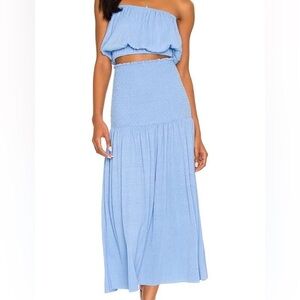 Line and Dot SET M top and M skirt